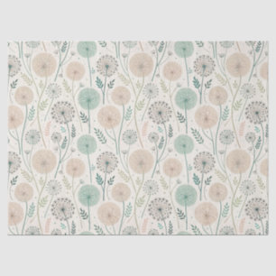 Pastel Paardebloem Dromen – grillige Bloemen (2) Tissuepapier
