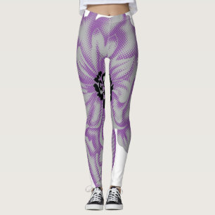 Pastel-Paars, Amethyst Smoke artificial flower De Leggings