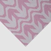 Pastel Paars en Blue Double Wave Pattern Tissuepapier (Detail)