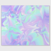 Pastel Paars en mint Abstract Cadeaupapier (Vlak)