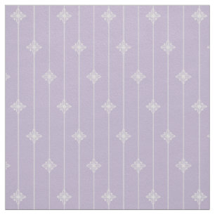 Pastel Paars Geometric Floral Pattern Stof
