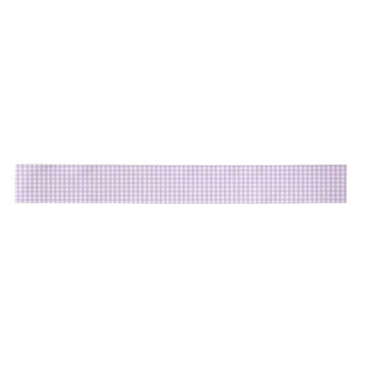 Pastel Paars Gingham Pattern Lint (Voorkant)