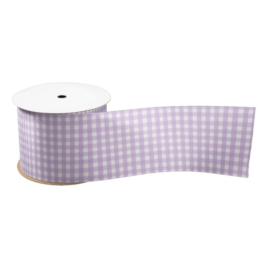 Pastel Paars Gingham Pattern Lint (Spoel)