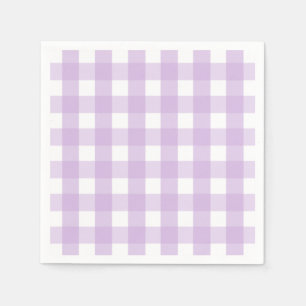 Pastel Paars Gingham Pattern Servet