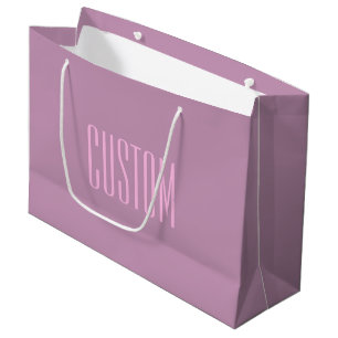 Pastel Paars & Licht Roze   Moderne Bewerkbare Tek Groot Cadeauzakje