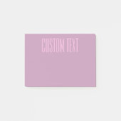 Pastel Paars & Licht Roze | Moderne Bewerkbare Tek Post-it® Notes (Voorkant)