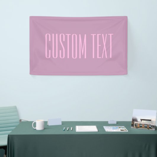 Pastel Paars & Licht Roze | Moderne Bewerkbare Tek Spandoek (Beurs)