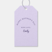 Pastel Paars Moederdag Cadeaulabel (Voorkant)