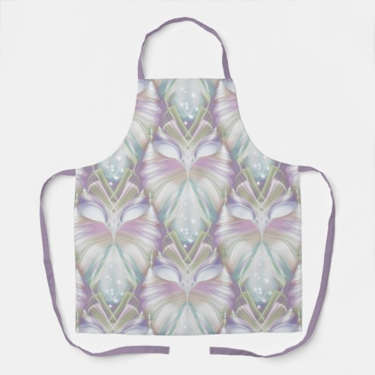 Pastel Paars Oracle Owl Large Pattern Schort (Voorkant)