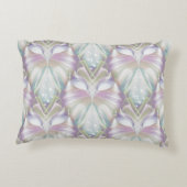 Pastel Paars Oracle Owl Patroon Accent Kussen (Achterkant)