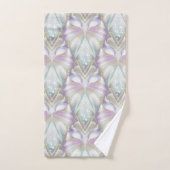 Pastel Paars Oracle Owl Patroon Bad Handdoek (Handdoek)
