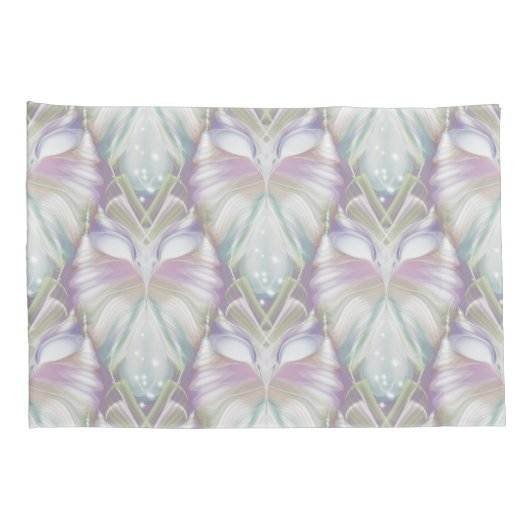 Pastel Paars Oracle Owl Patroon Kussensloop (Achterkant-Rechts)