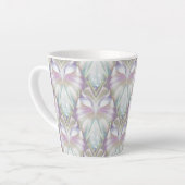 Pastel Paars Oracle Owl Patroon Latte Mok (Linkerhoek)
