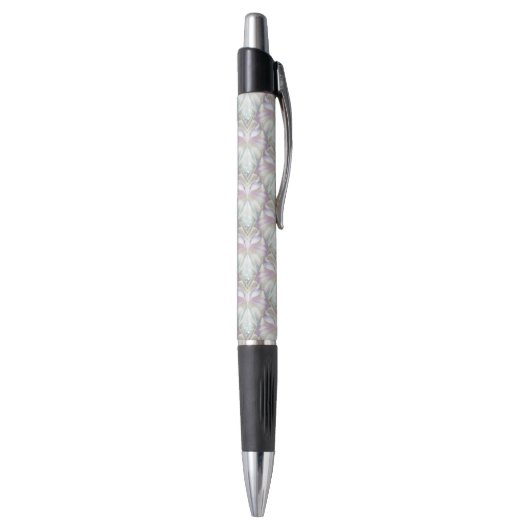 Pastel Paars Oracle Owl Patroon Pen (Achterkant (Verticaal))