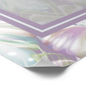 Pastel Paars Oracle Owl Patroon Poster (Hoek)