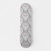Pastel Paars Oracle Owl Patroon Skateboard (Voorkant)