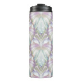 Pastel Paars Oracle Owl Patroon Thermosbeker (Voorkant)