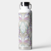 Pastel Paars Oracle Owl Patroon Waterfles (Voorkant)