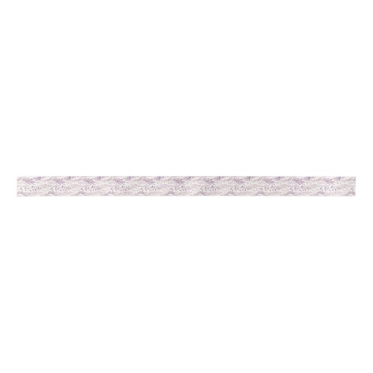 Pastel Paarse Bloemen Lint (Voorkant)