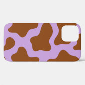 pastel paarse bruine koe Case-Mate iPhone case (Achterkant (horizontaal))
