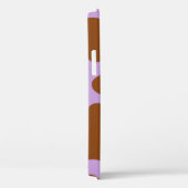 pastel paarse bruine koe Case-Mate iPhone case (Achterkant / Rechts)