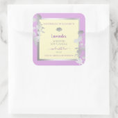  Pastel Paarse Cream Product Labels Zilver (Tas)