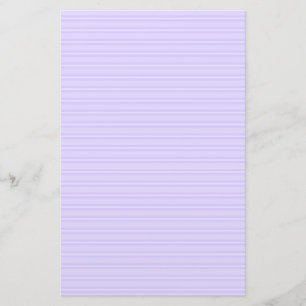 Pastel Paarse en wit gestreepte briefpapier