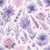 Pastel Paarse esthetische lavendelbloem Sticker (Voorkant)