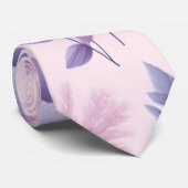 Pastel Paarse esthetische lavendelbloem Stropdas (Opgerold)