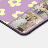 Pastel Paarse Geel Leuke Daisy Naam Foto Collage Bureaumat (Hoek)