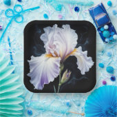 Pastel Paarse Iris Blossom Papieren Bordje (Feest)