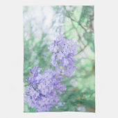 Pastel Paarse Jacaranda Tree Flowers Theedoek (Verticaal)