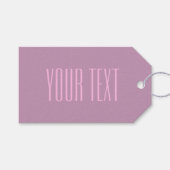 Pastel Paarse & Lichtroze | Moderne bewerkbare tek Cadeaulabel (Voorkant (Horizontaal))