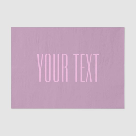 Pastel Paarse & Lichtroze | Moderne bewerkbare tek Tissuepapier (Voorkant)