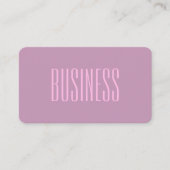 Pastel Paarse & Lichtroze | Moderne bewerkbare tek Visitekaartje (Voorkant)