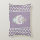 Pastel Paarse Oracle Owl Accent Kussen (Voorkant(Verticaal))