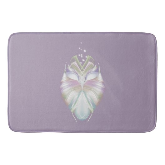 Pastel Paarse Oracle Owl Badmat (Voorkant)