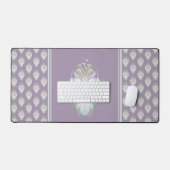 Pastel Paarse Oracle Owl Bureaumat (Keyboard & Muis)