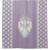 Pastel Paarse Oracle Owl Douchegordijn (Voorkant)