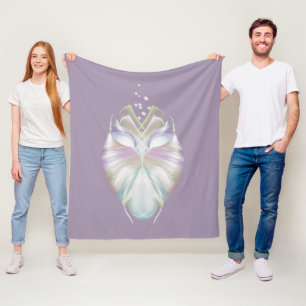 Pastel Paarse Oracle Owl Fleece Deken