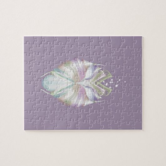 Pastel Paarse Oracle Owl Legpuzzel (Horizontaal)