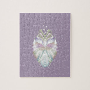 Pastel Paarse Oracle Owl Legpuzzel
