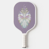 Pastel Paarse Oracle Owl Pickleball Paddle (Achterkant)