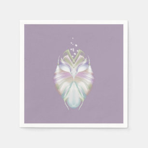 Pastel Paarse Oracle Owl Servet