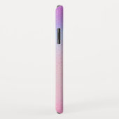 Pastel Paarse Roze Blauw Monogram Naam Case-Mate iPhone Case (Achterkant/rechts)