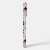 Pastel paarse roze bloemmotief whimsigoth dark Case-Mate iPhone case (Achterkant / Rechts)