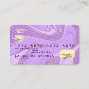 pastel paarse violette lavendel marmer Credit Kaar Visitekaartje