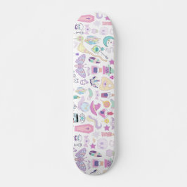 Pastel Paarse Witch Designer Skateboard Deck