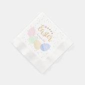 Pastel Paaseieren Gepersonaliseerde servetten (Hoek)