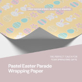 pastel paasparade inpakpapier